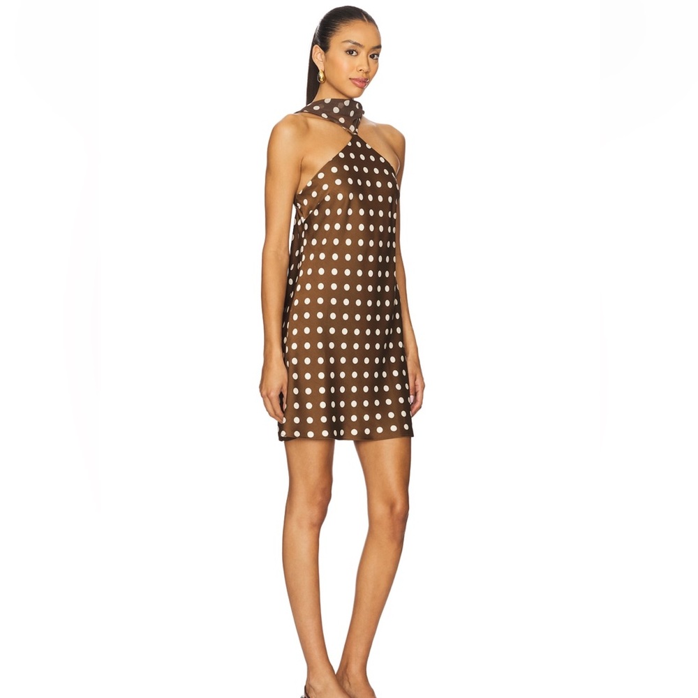 Maude Club Hendrix mini dress with removable scarf detail